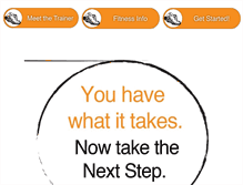 Tablet Screenshot of nextsteppersonaltraining.com